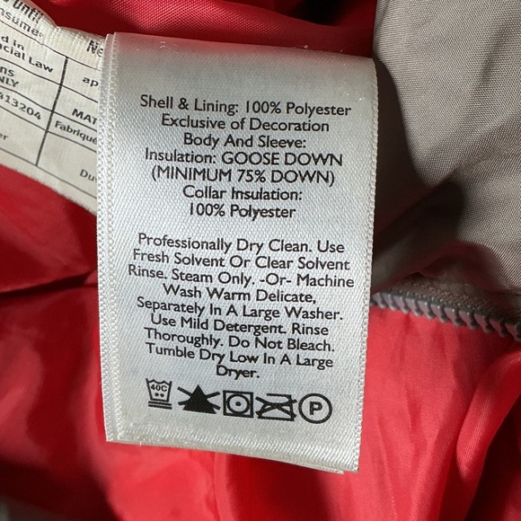 Eddie Bauer Women's Down Quilted Coat EB550 Fill Power Puffer Jacket Brown Small - Picture 11 of 11